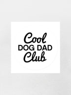 Cool Dog Dad Club Signature Script Sticker