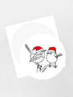 Superb Fairy Wren Christmas Edition Sticker