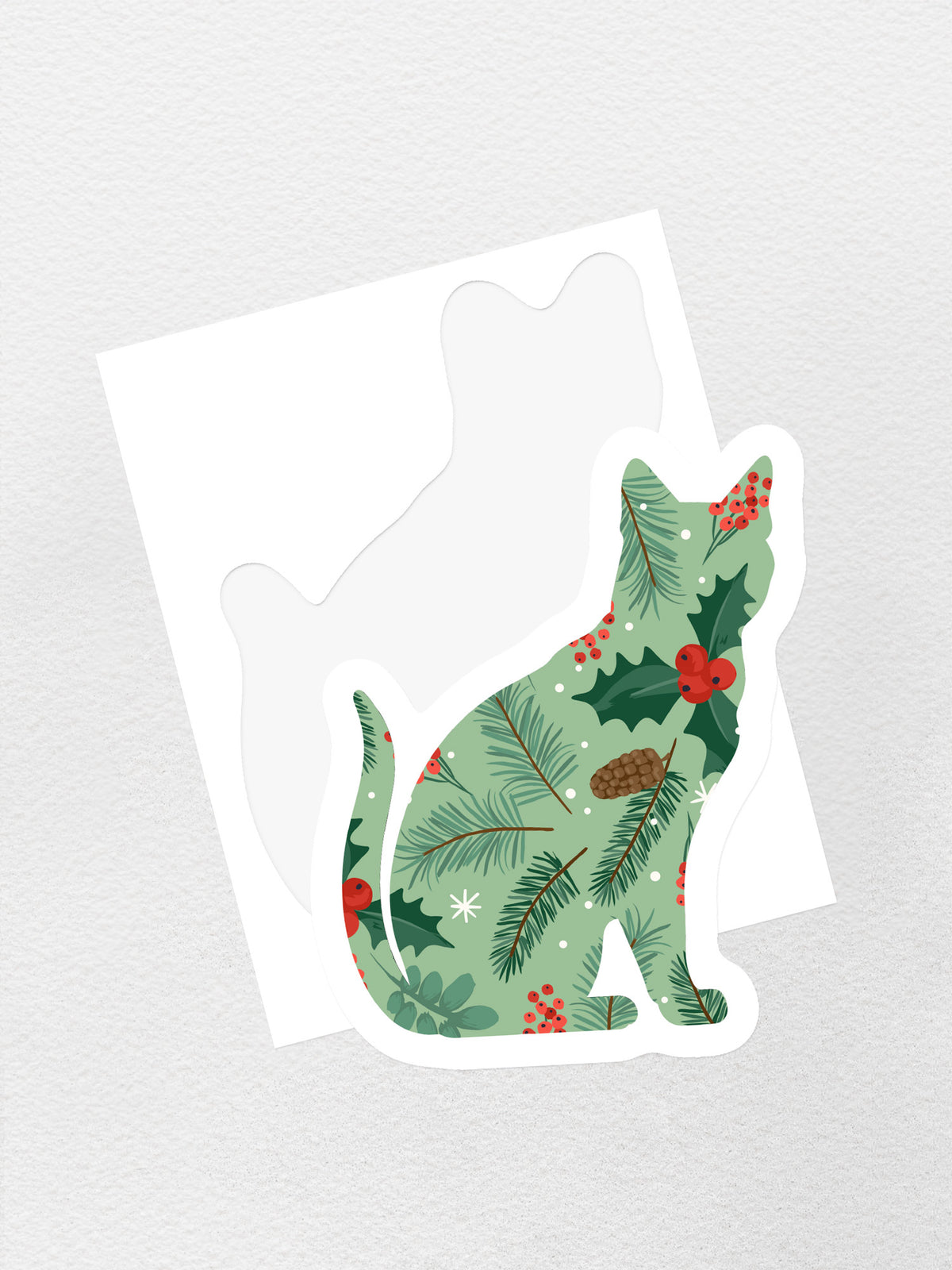 Feline Festive Sticker