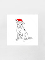American Staffordshire Terrier Christmas Edition Sticker