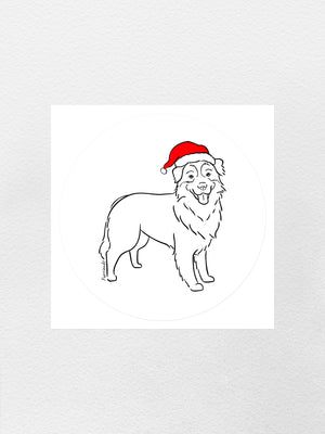 Australian Shepherd Christmas Edition Sticker