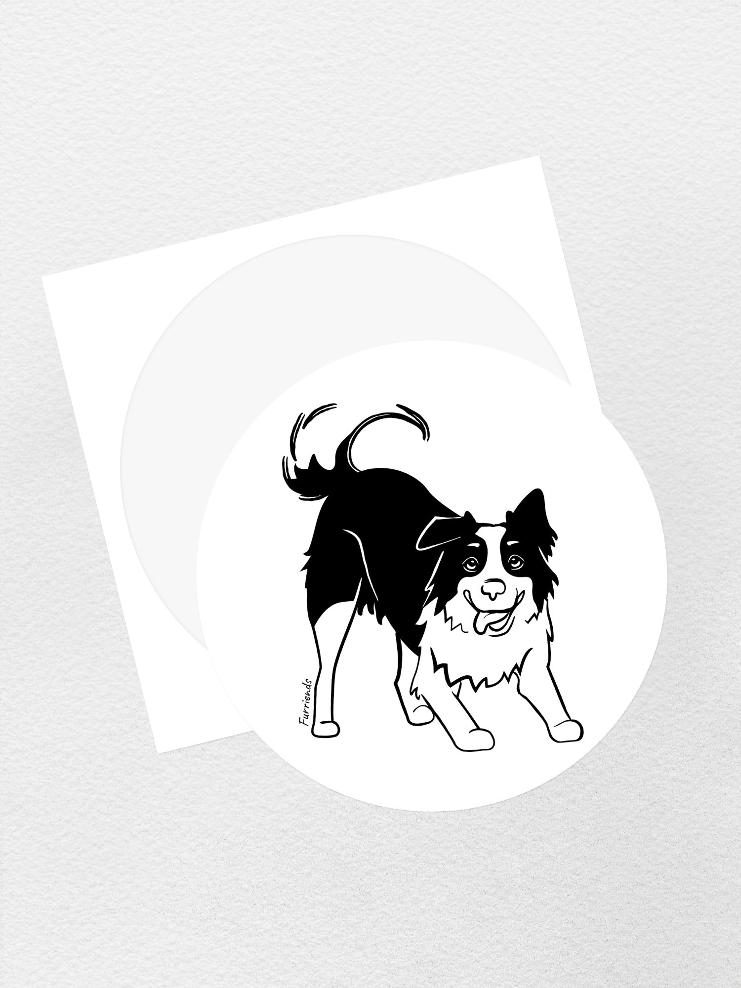 Collei Loading Sticker Border Collie Sticker | Furriends Australia