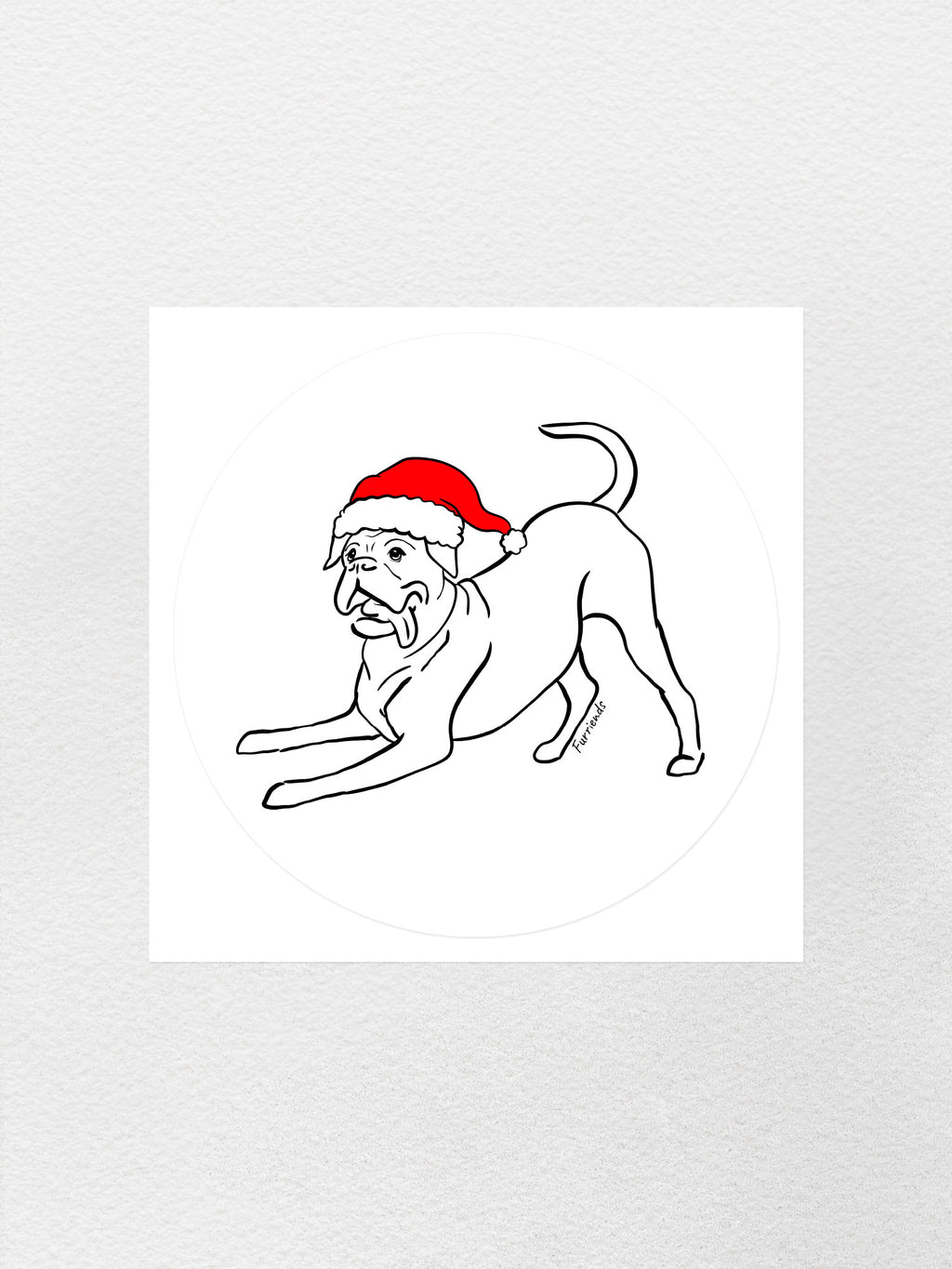 Boxer Christmas Edition Sticker