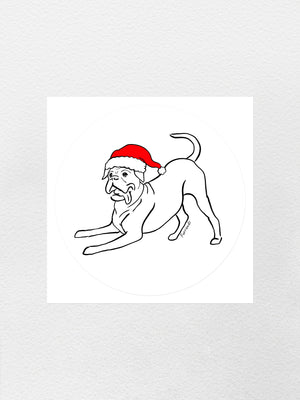 Boxer Christmas Edition Sticker
