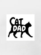 Cat Dad Silhouette Sticker