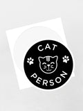 Cat Person Sticker