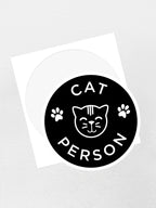 Cat Person Sticker