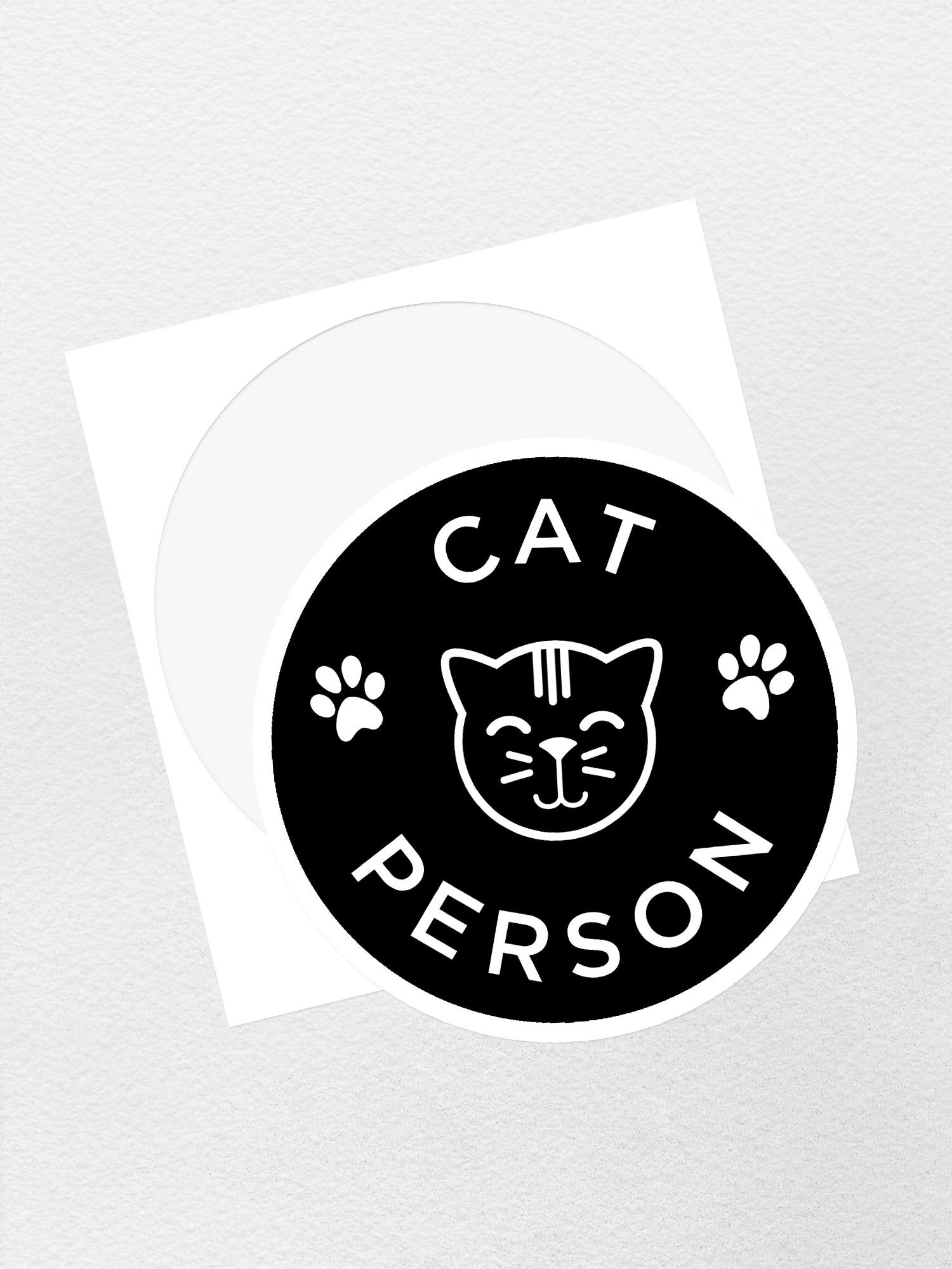 Cat Person Sticker