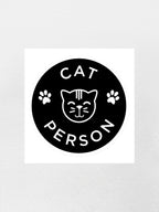 Cat Person Sticker