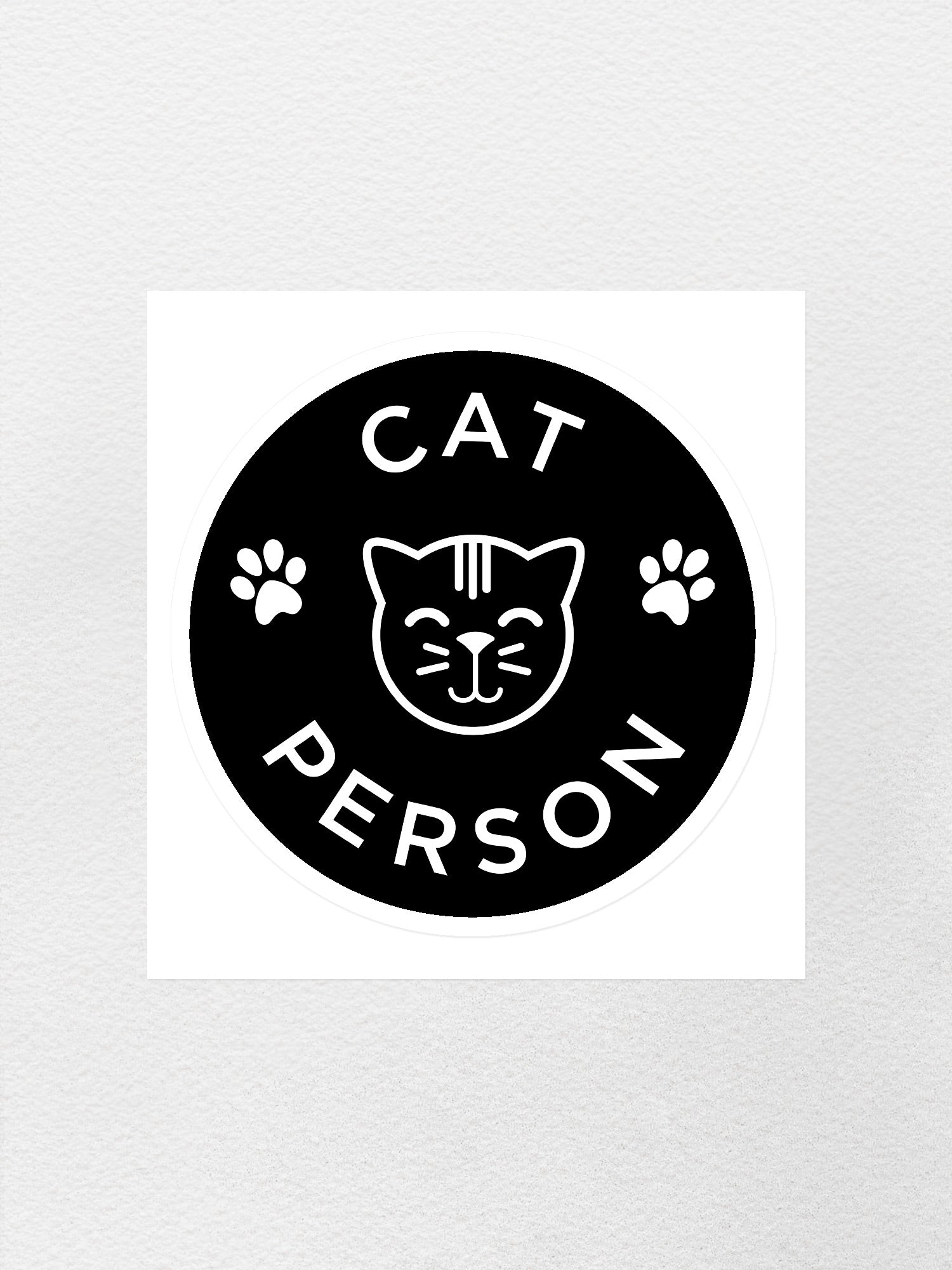 Cat Person Sticker