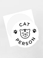 Cat Person Sticker