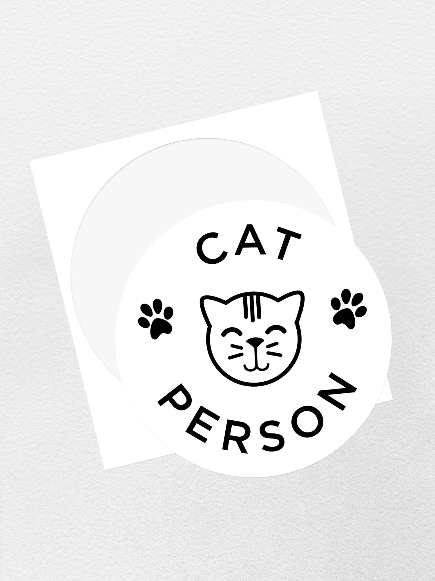 Cat Person Sticker