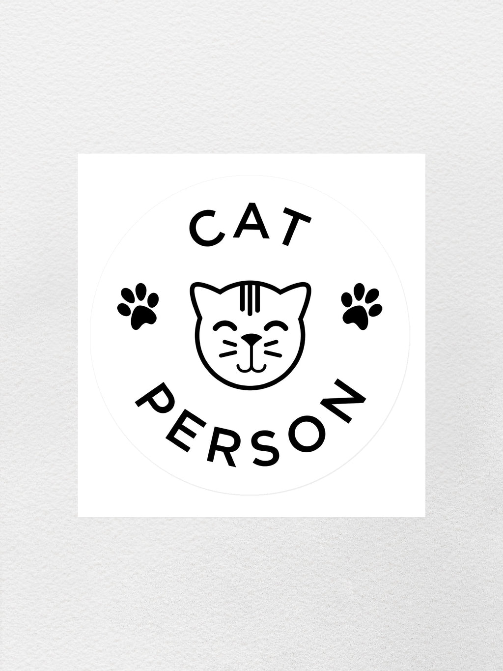 Cat Person Sticker