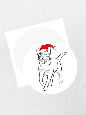 Australian Cattle Dog Christmas Edition Sticker