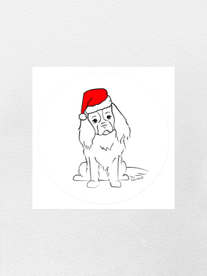 Cavalier King Charles Spaniel Christmas Edition Sticker