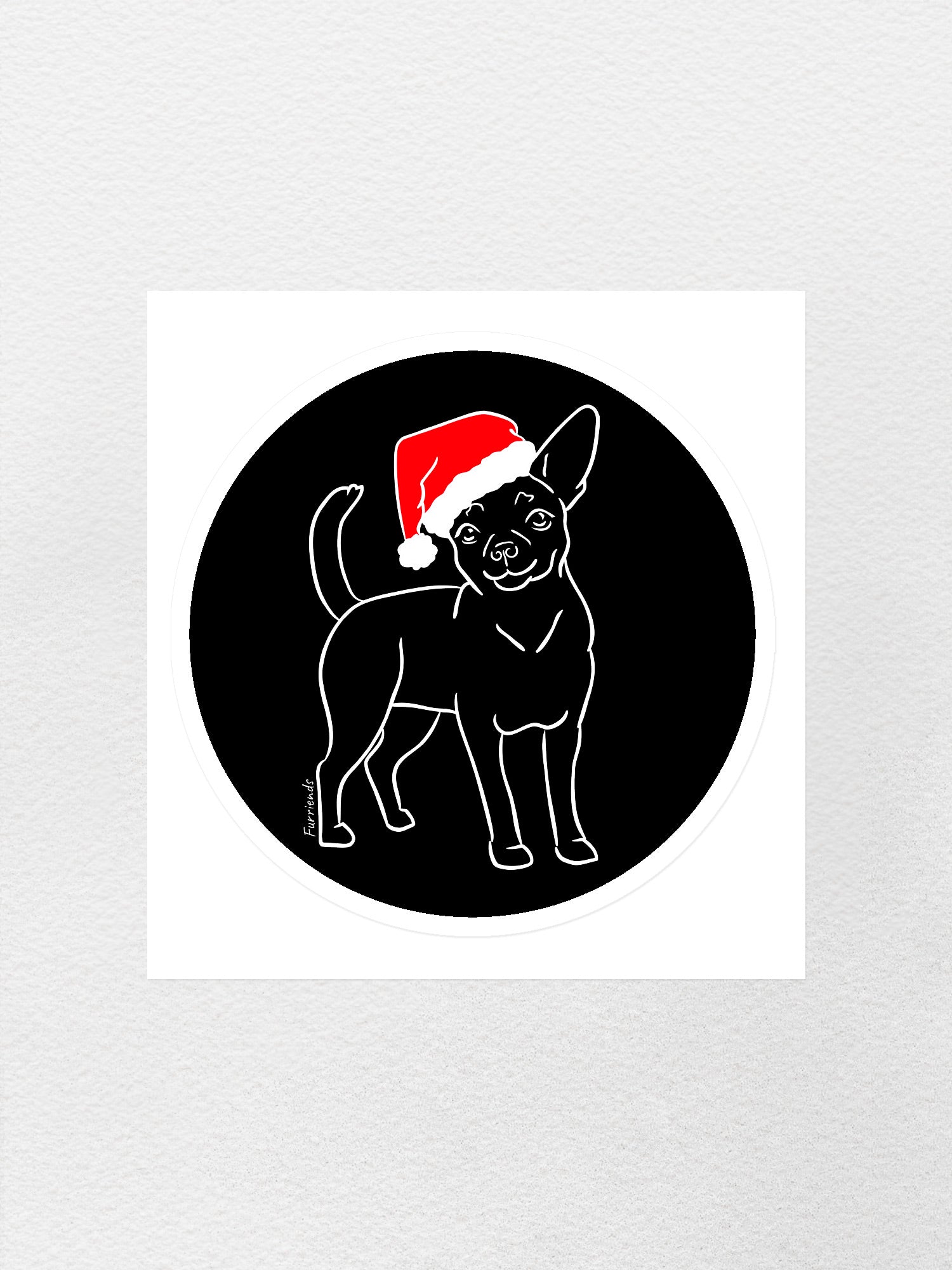 Chihuahua Christmas Edition Sticker