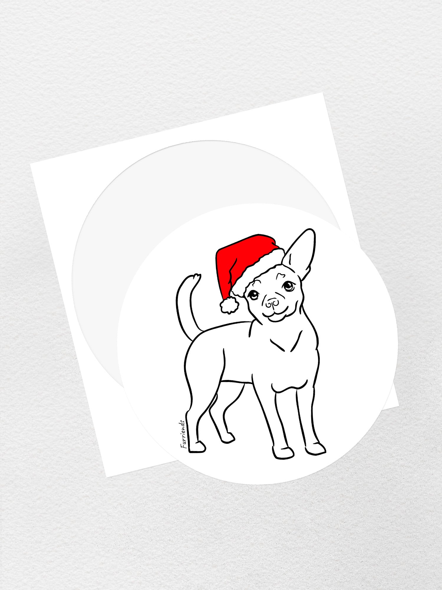 Chihuahua Christmas Edition Sticker