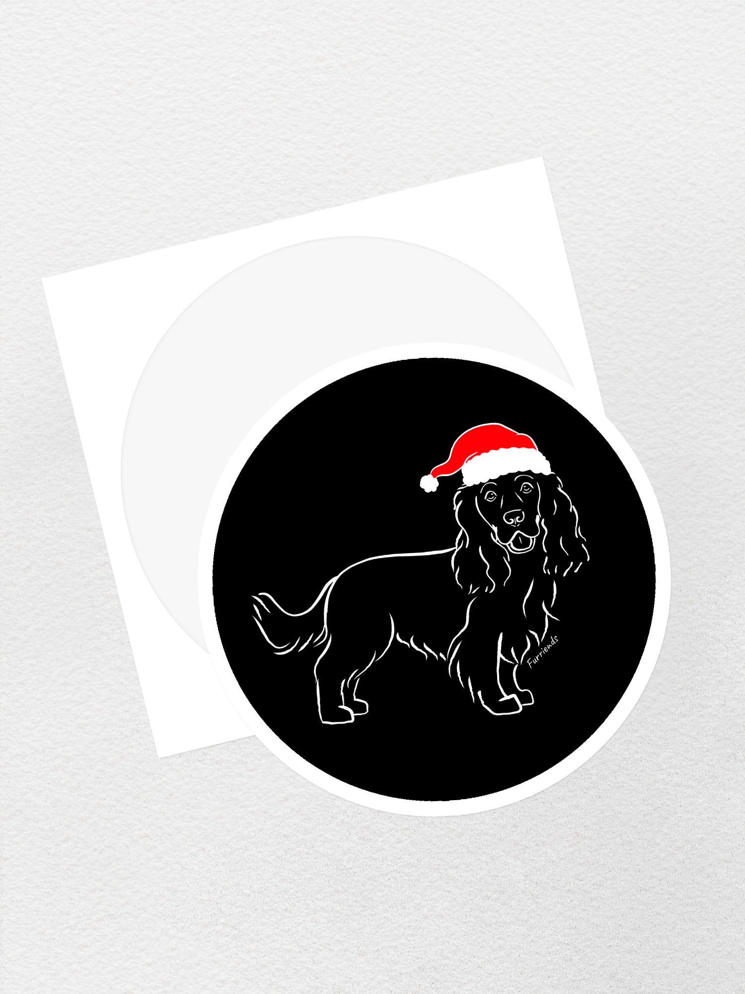 Cocker Spaniel Christmas Edition Sticker