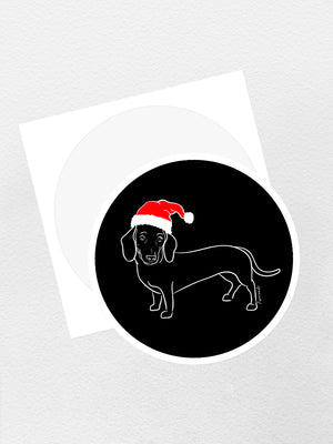 Dachshund Christmas Edition Sticker
