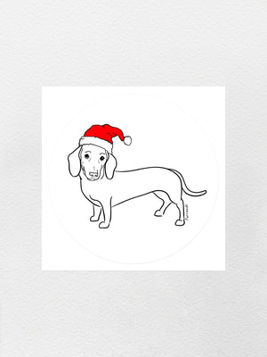 Dachshund Christmas Edition Sticker