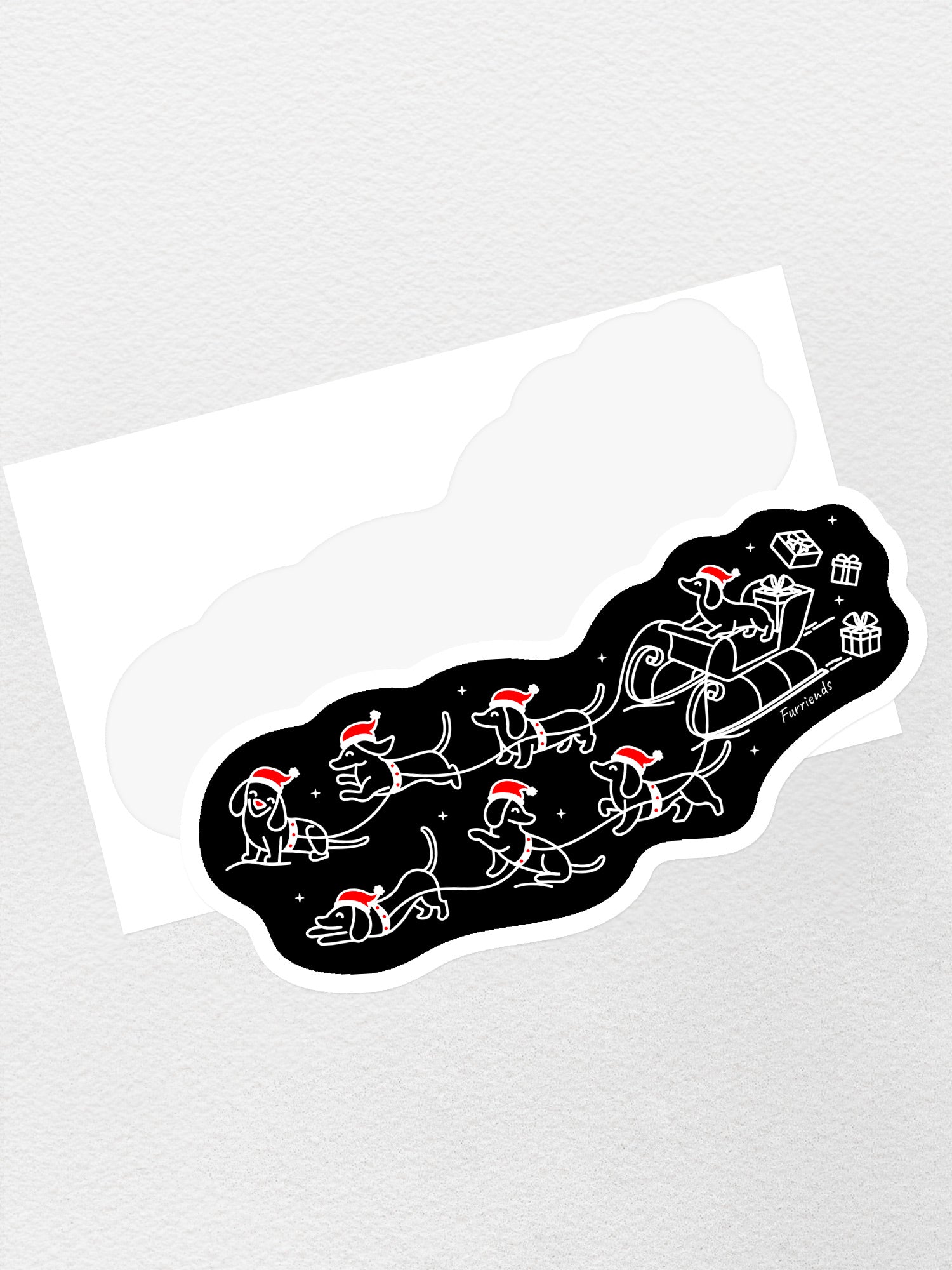 Dachshund Through The Snow Sticker