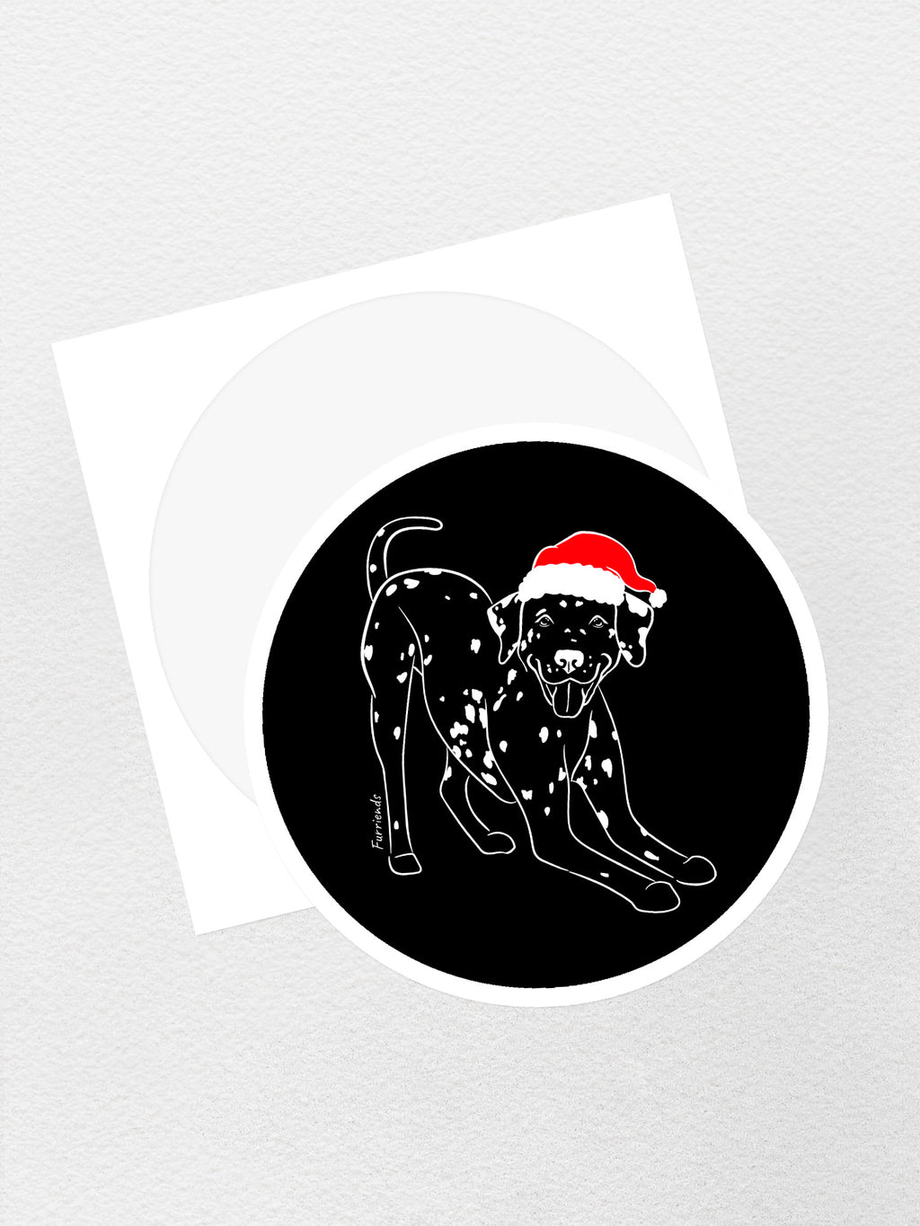 Dalmatian Christmas Edition Sticker