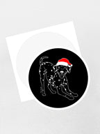 Dalmatian Christmas Edition Sticker