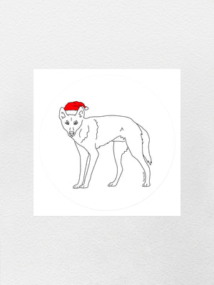 Dingo Christmas Edition Sticker
