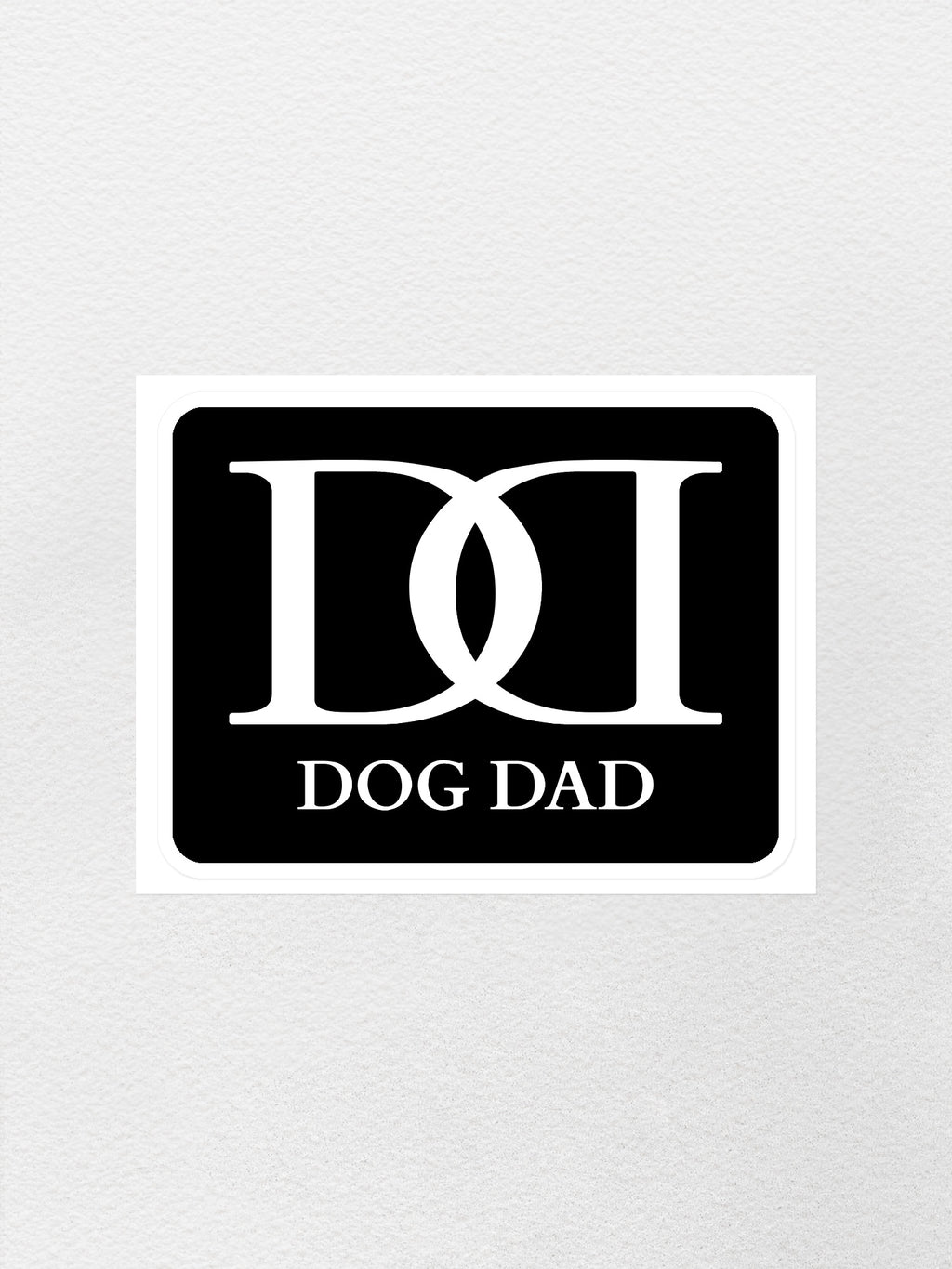 Dog Dad Monogram Sticker