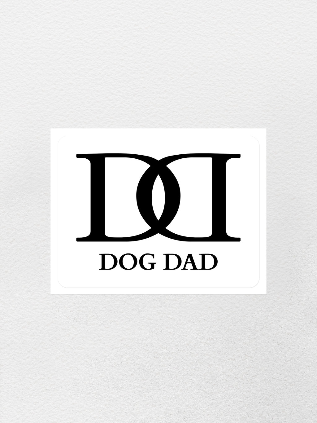 Dog Dad Monogram Sticker