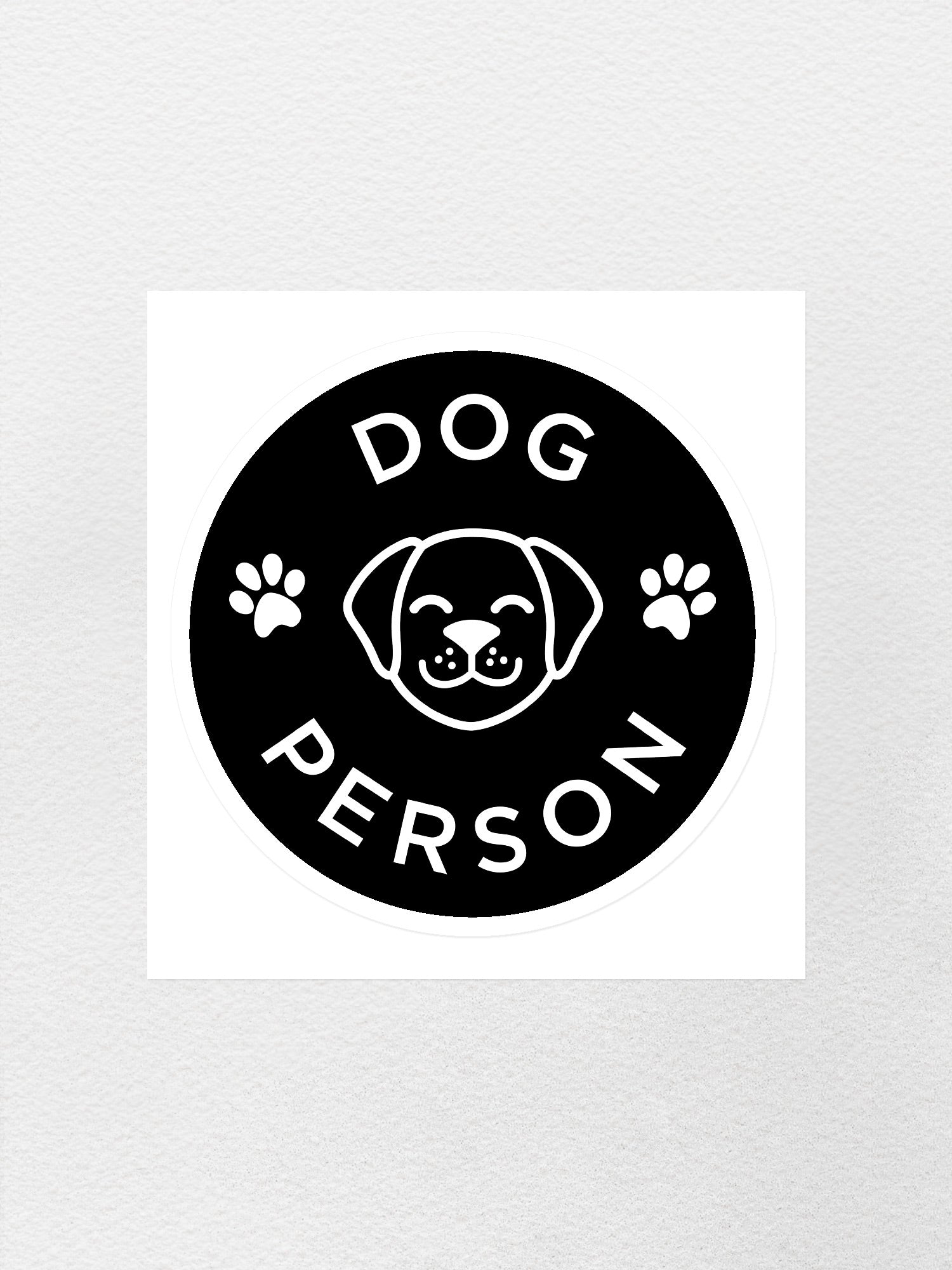 Dog Person Sticker