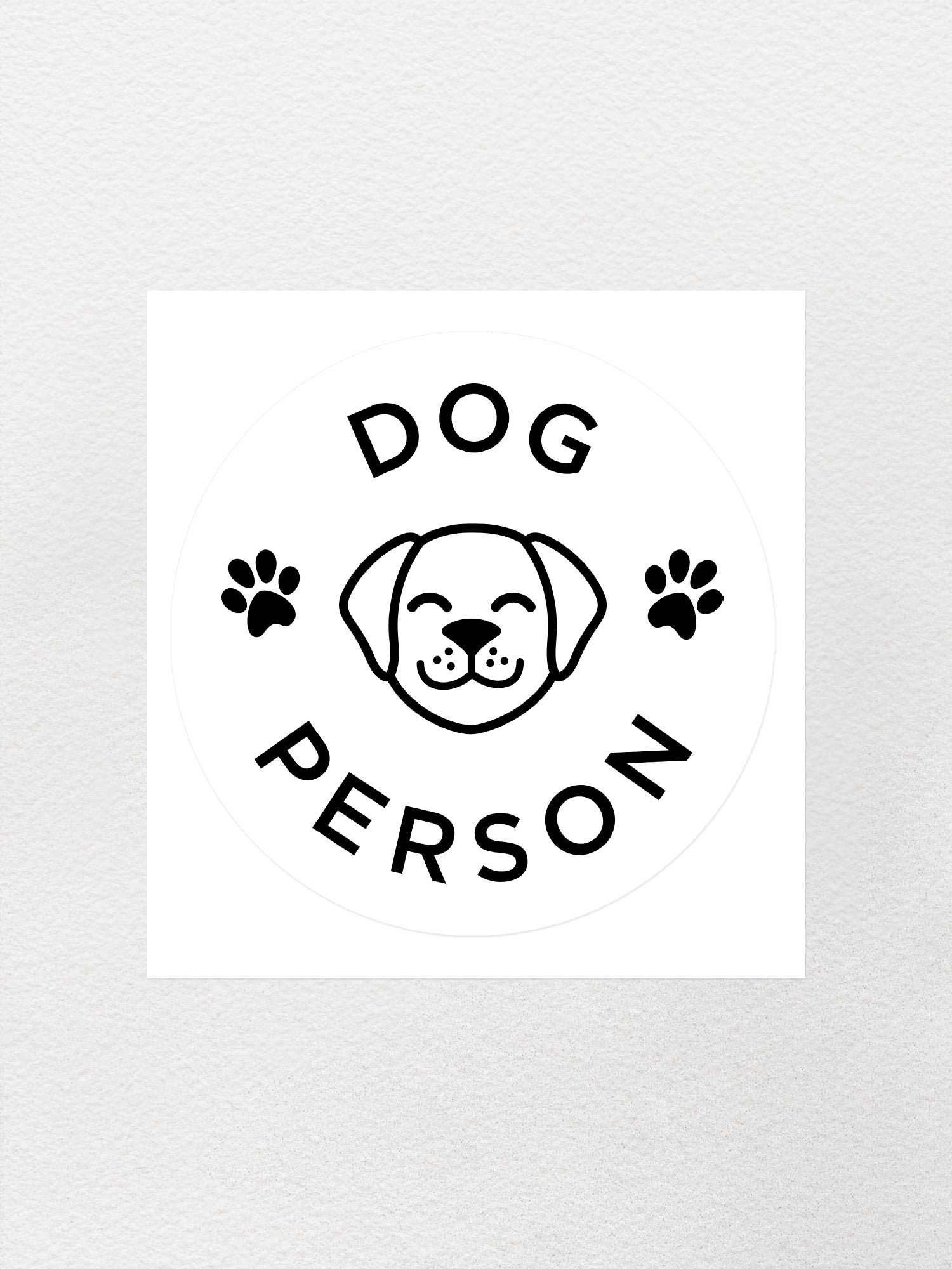 Dog Person Sticker