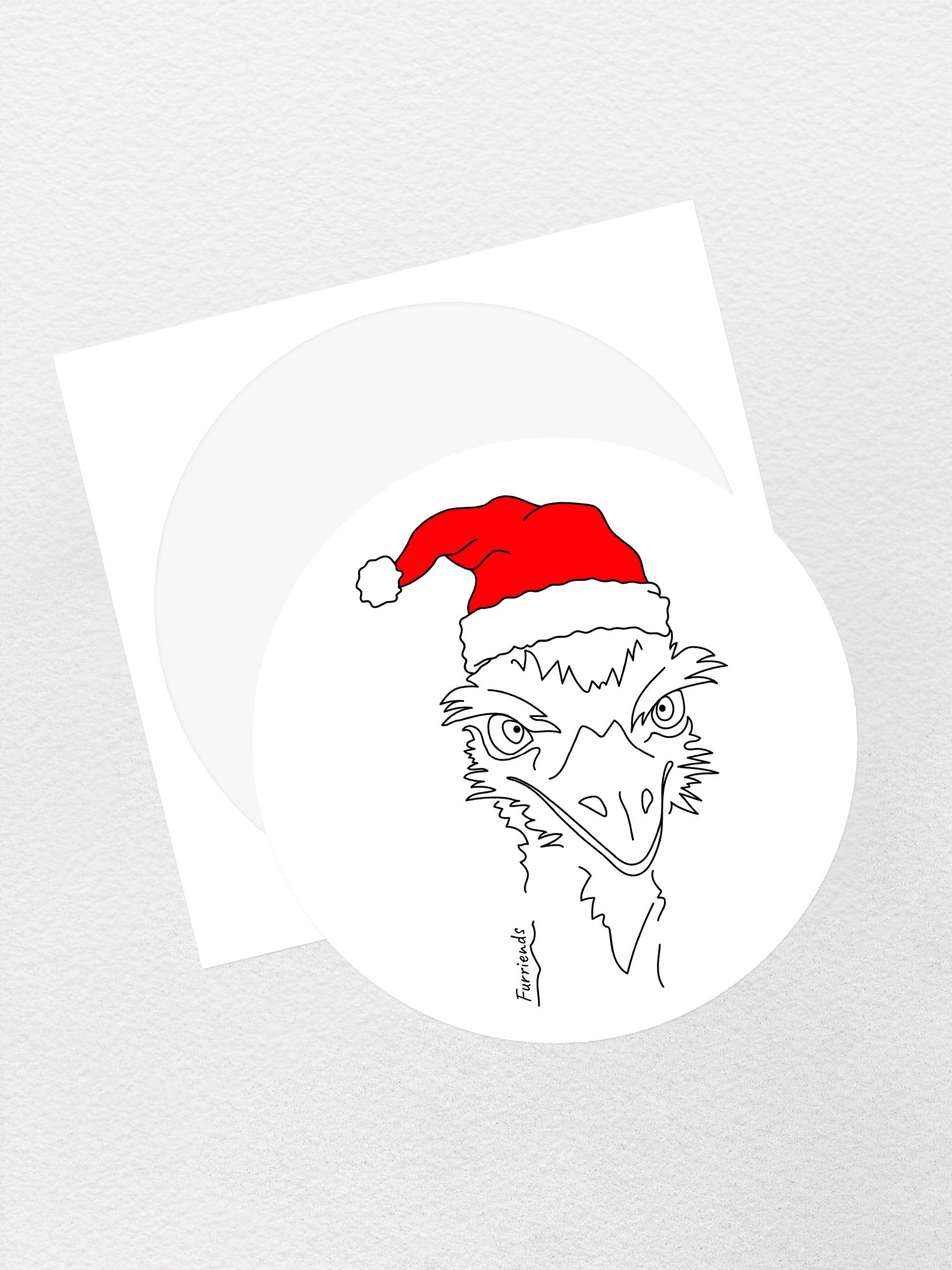 Emu Christmas Edition Sticker