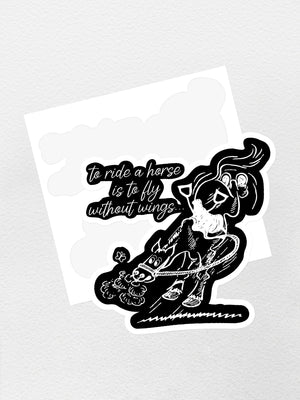Fly Without Wings Sticker