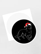 German Shepherd Christmas Edition Sticker