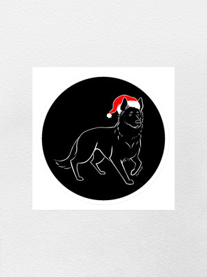 German Shepherd Christmas Edition Sticker