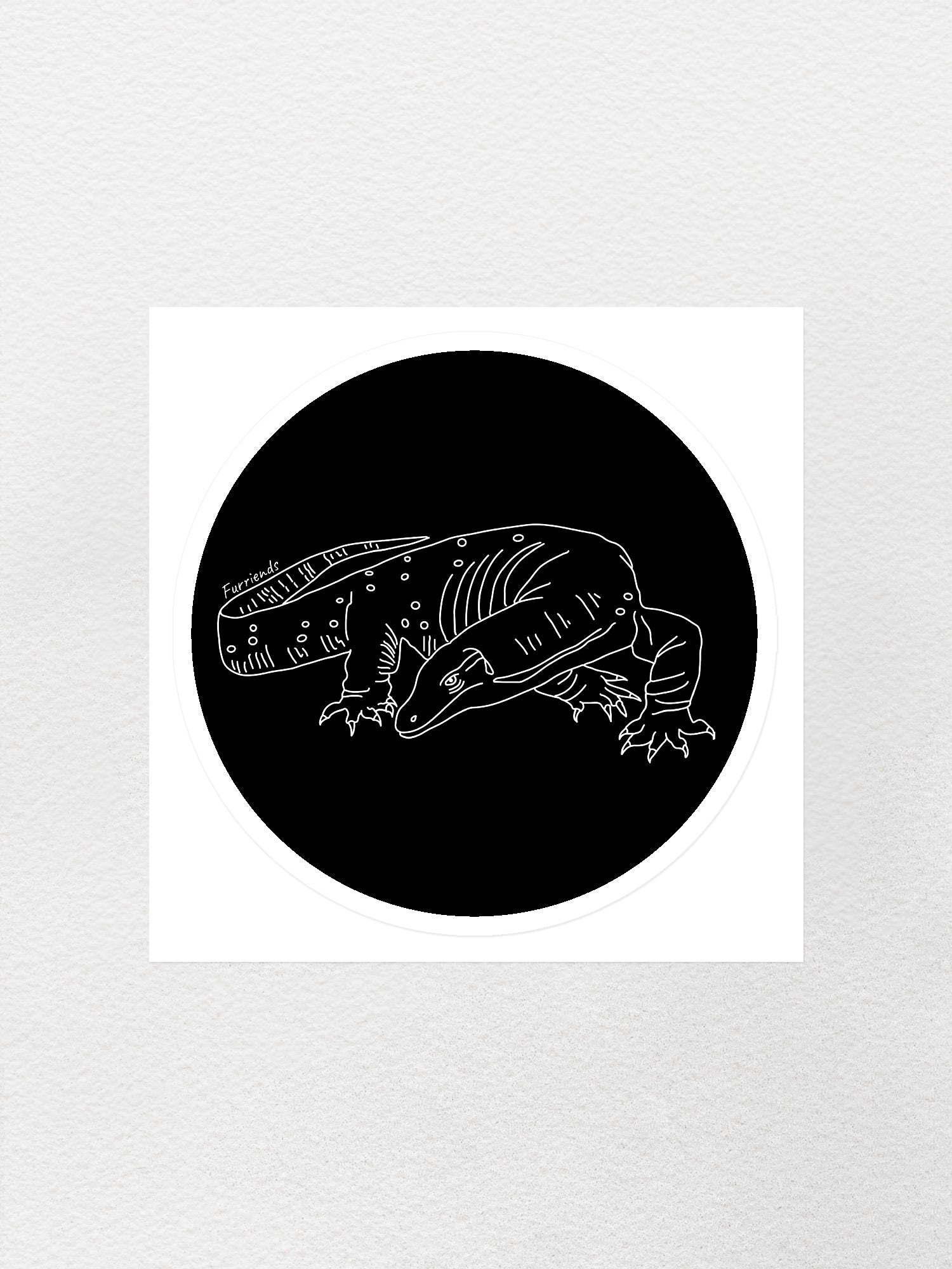 Lace Monitor Sticker
