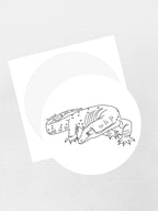Lace Monitor Sticker