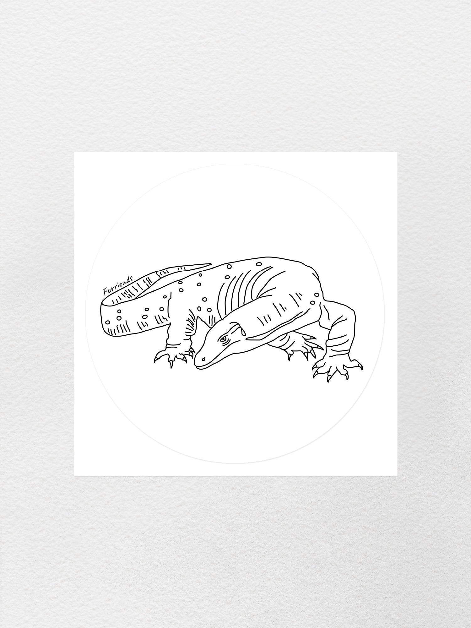 Lace Monitor Sticker
