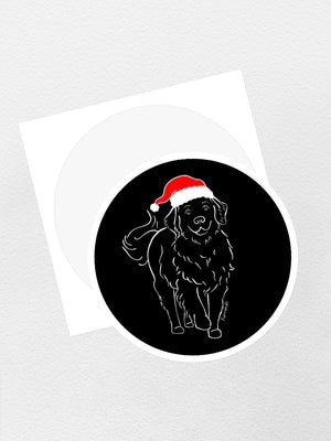 Golden Retriever Christmas Edition Sticker
