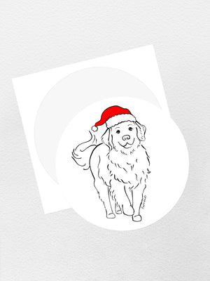 Golden Retriever Christmas Edition Sticker