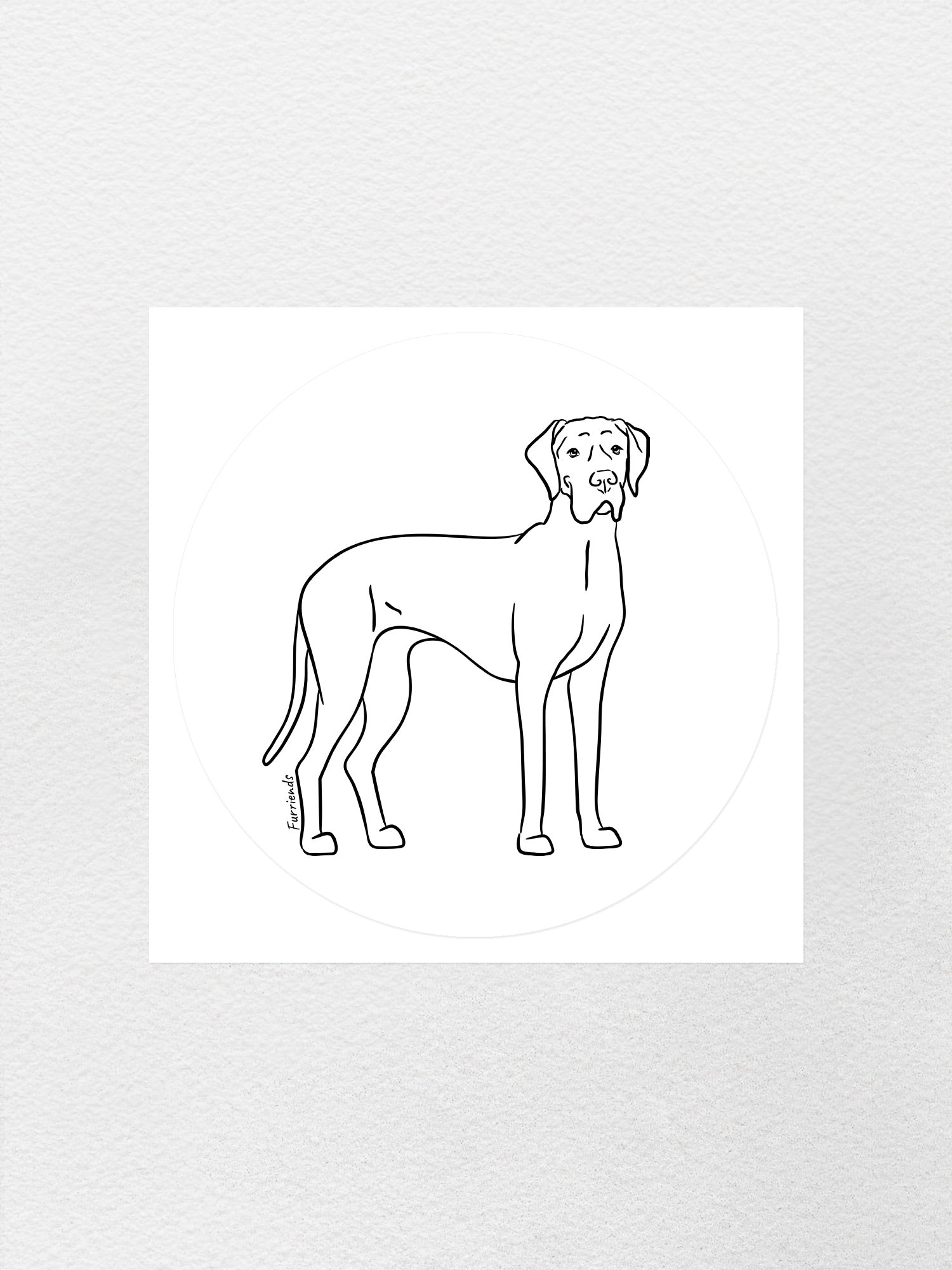 Great Dane Sticker