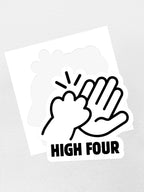 High Four Sticker