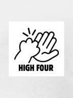 High Four Sticker
