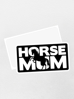 Horse Mum Silhouette Sticker