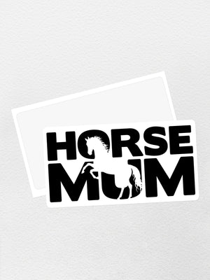 Horse Mum Silhouette Sticker