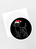 Jack Russell Terrier (Smooth Coat) Christmas Edition Sticker