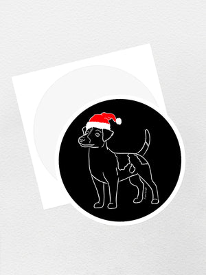 Jack Russell Terrier (Smooth Coat) Christmas Edition Sticker