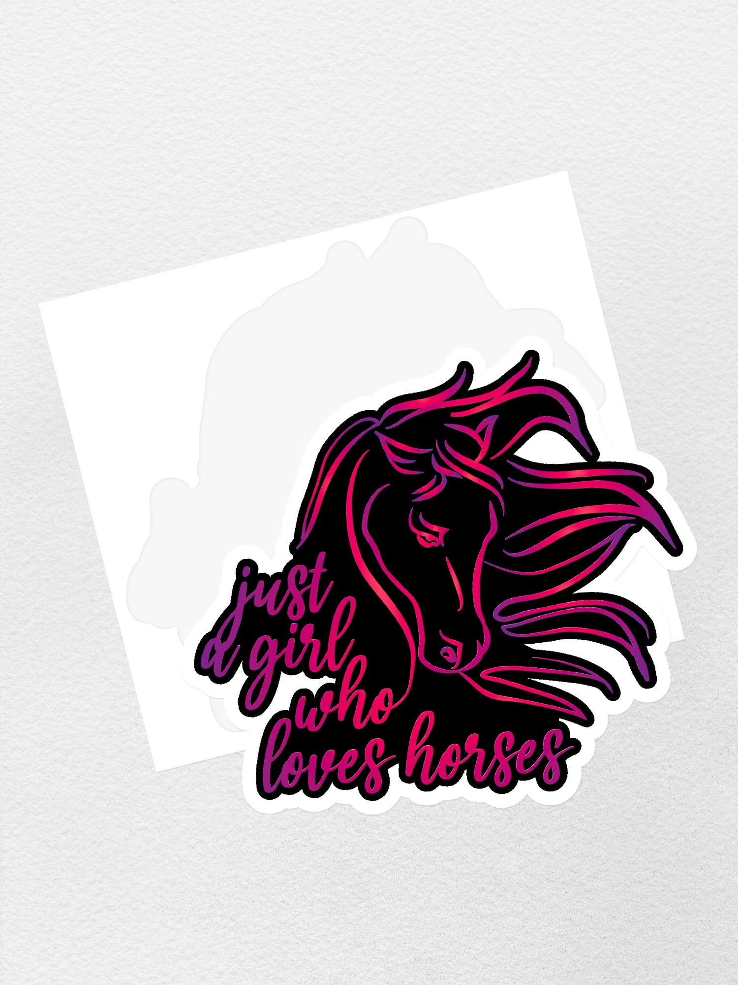 Just A Girl Who Loves Horses Sticker
