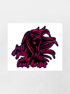 Just A Girl Who Loves Horses Sticker